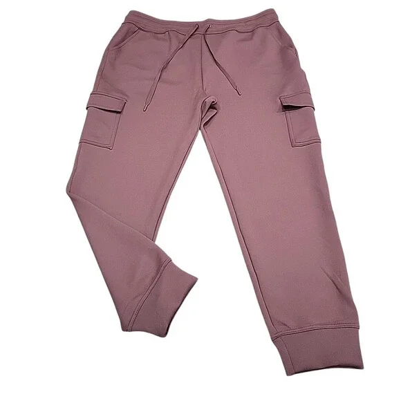 32 Degrees Heat Womens Drawstring Pull On Cargo Pockets Pants Large Size Wine - Picture 1 of 8